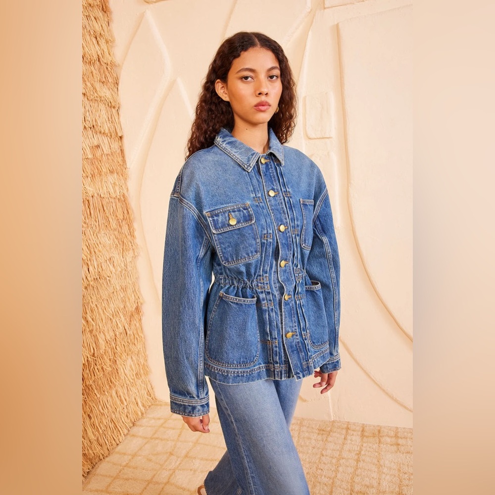 Denim Button-Up Women's Jacket